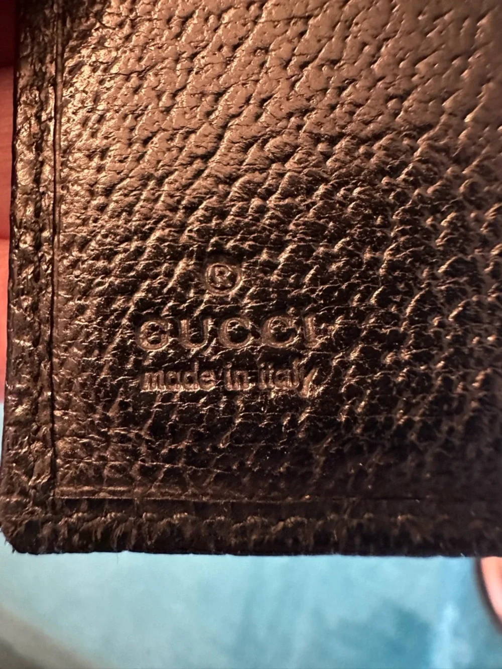 Gucci Black Leather Wallet Silver Bar Logo Compact - Picture 7 of 13